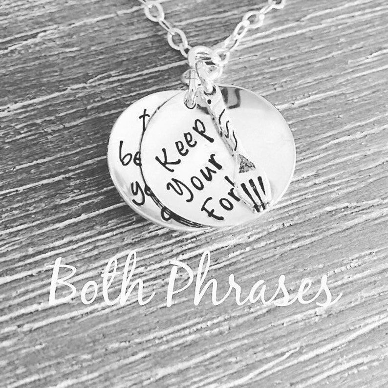 Keep Your Fork The Best Is Yet To Come Sterling Silver Etsy