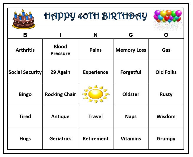 Similar to Sami and Izzis Birthday Party Bingo Cards - WordMint