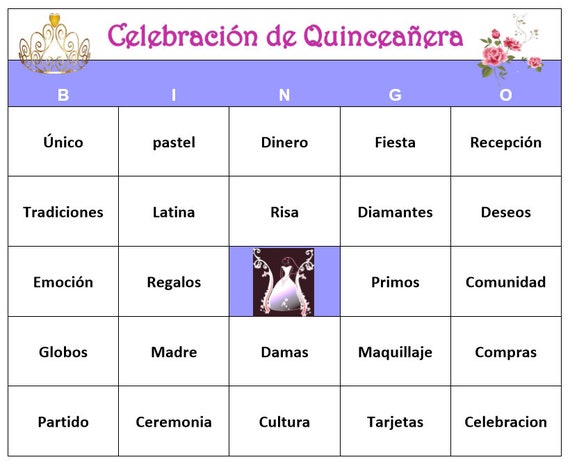 Tarjetas de Bingo en español