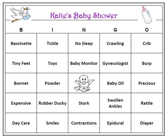 baby bingo items