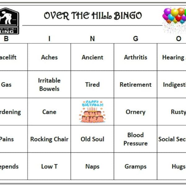 Over the Hill Party - Etsy