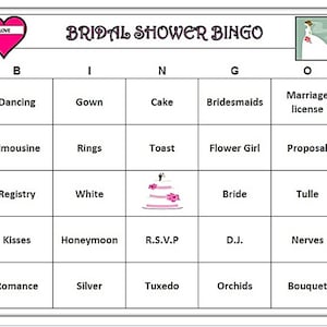 Bingo elegante para despedidas de soltera: divertido juego para despedidas de soltera, fácil de jugar, descargar, imprimir y jugar. Incluye 60 cartones de bingo