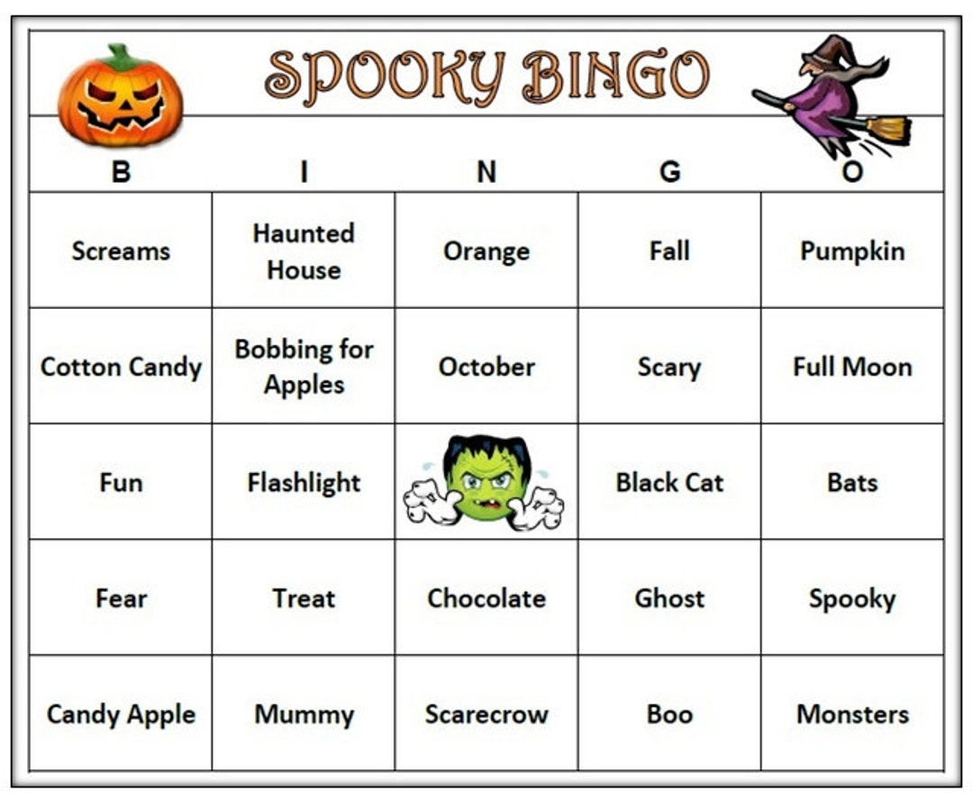 spooky-kid-s-bingo-game-for-halloween-trick-or-treat-fun-for-all-ages-download-print-and-play-includes-30-cards-etsy for Halloween Bingo Free Printable Pdf Spooky Kid's Bingo Game for Halloween, Trick or Treat Fun for All Ages. Download, Print and Play! Includes 30 Cards - Etsy for Halloween Bingo Free Printable Pdf