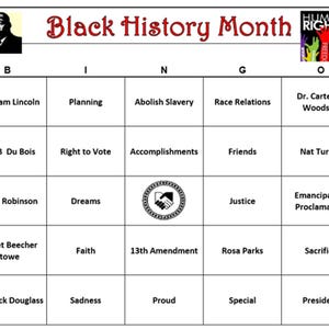 Black History Month Bingo: leuk spel om Black History te vieren! Informatief en inspirerend spel. MLK, 30 kaarten verzonden
