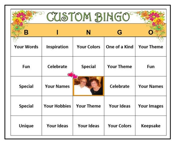 Boletos de Bingo Personalizados y Creativos