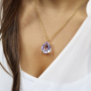 Blue Tanzanite Necklace · Tanzanite Pendant Necklace · Tanzanite Gemstone Necklace · Tanzanite Crystal Necklace