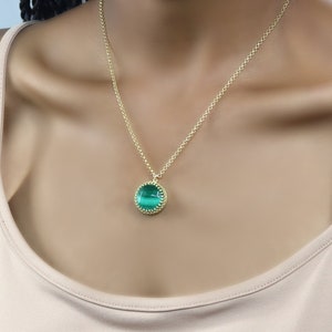 Malachite Necklace · Healing Crystal Necklace · Malachite Jewelry · Bridesmaid Gifts · Gift for Her
