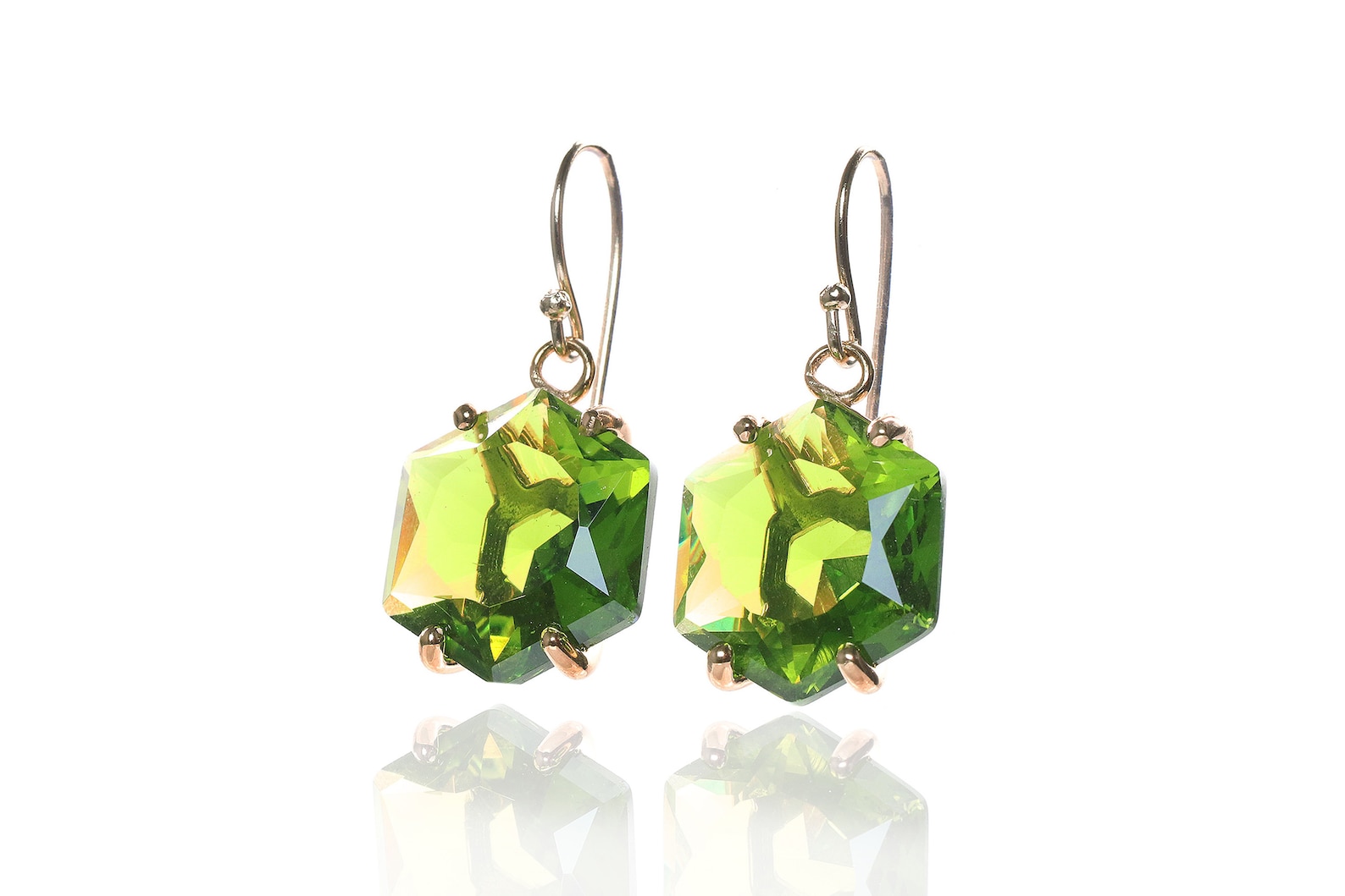Extra Large Peridot Earrings Long Peridot Earrings Dangle - Etsy