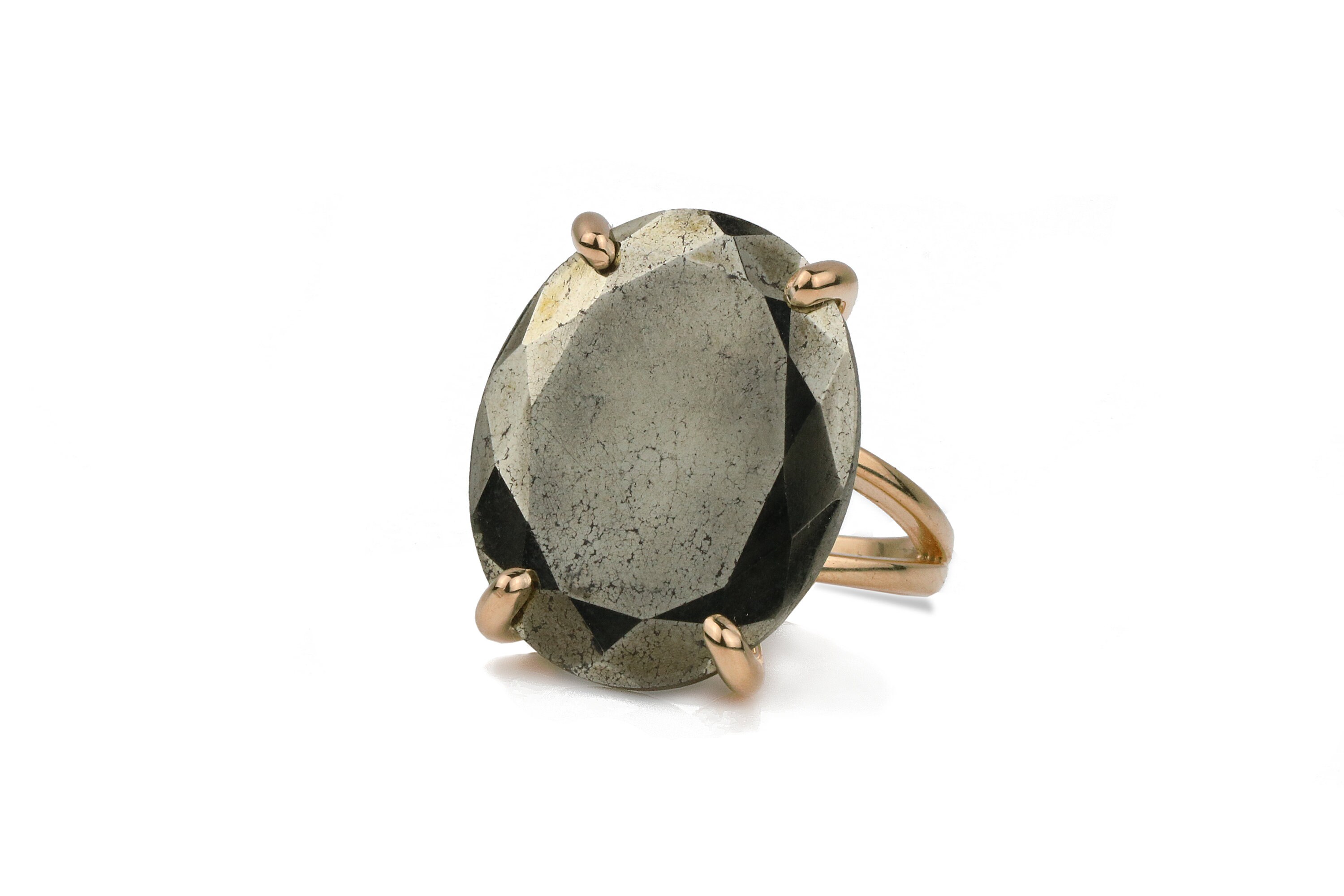 • GUILD • pyrite + silver ring
