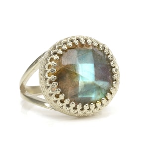 Labradorite Ring · Silver Ring · Blue Ring · Gemstone Ring · Wow Ring · Statement Ring · Everyday Ring · Birthstone Ring