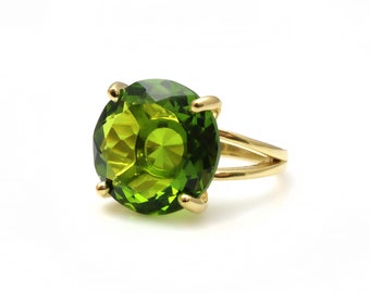 Gold Peridot Ring · Gold Filled Ring · Gifts For Mom · Mom Gift Ring · August Birthstone Ring · Holidays Gift · Bridesmaid Gifts