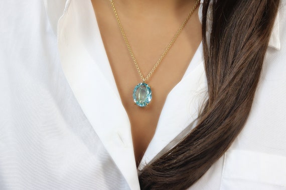 Etsy topaz necklace deals
