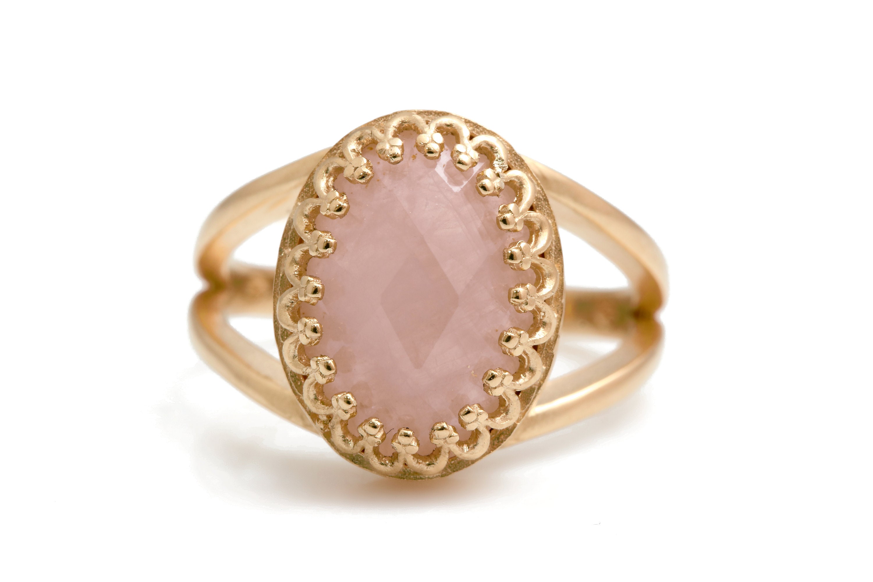 Rose Quartz Ring,rose Gold Ring,14k Rose Gold Filled,pink