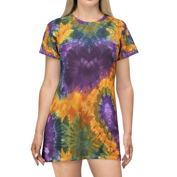mardi gras shirt dress Stacia Circle Dress - Mardi Gras Feather