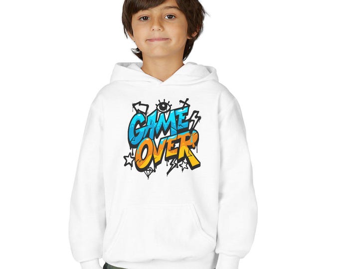 Game Over Youth Sweatshirt, Cool Gamer Apparel, Focus On Hoodie-gift, Video Game Gift