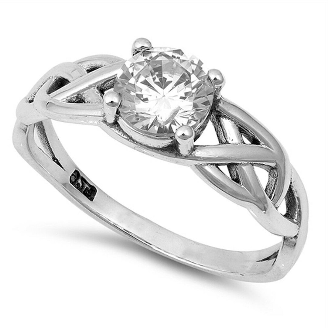 Celtic Promise Ring Celtic Knot Engagement Ring Irish Etsy