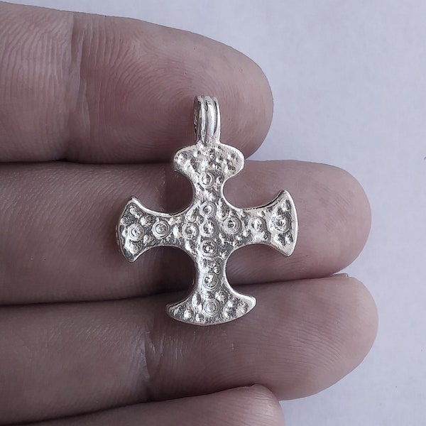 Canterbury Cross, Saxon Cross, Celtic Cross necklace, Nordic Cross Pendant, Old Style Cross, Christian, Religious, Historical Jewelry