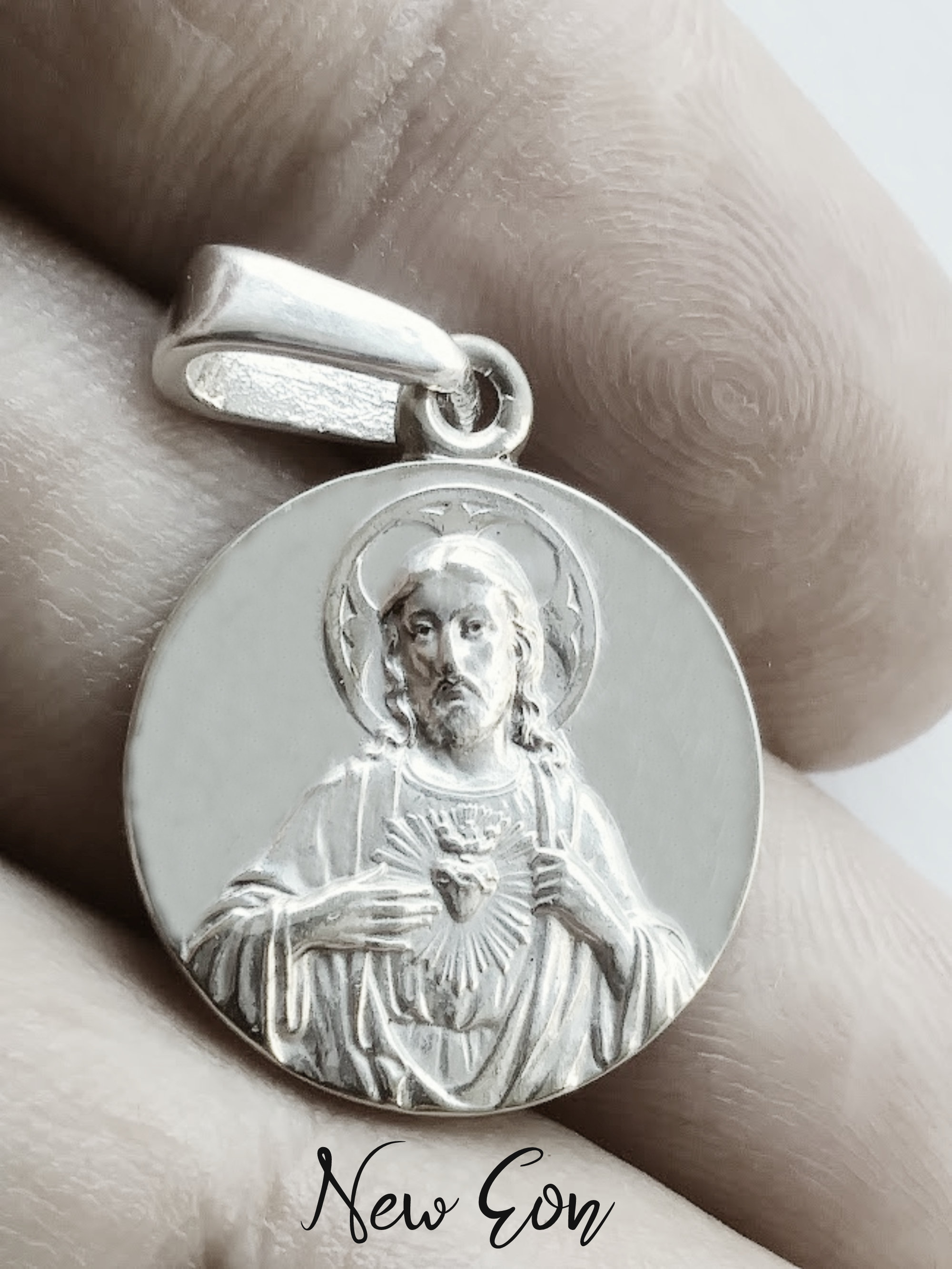 925 Jesus Pendant - Etsy