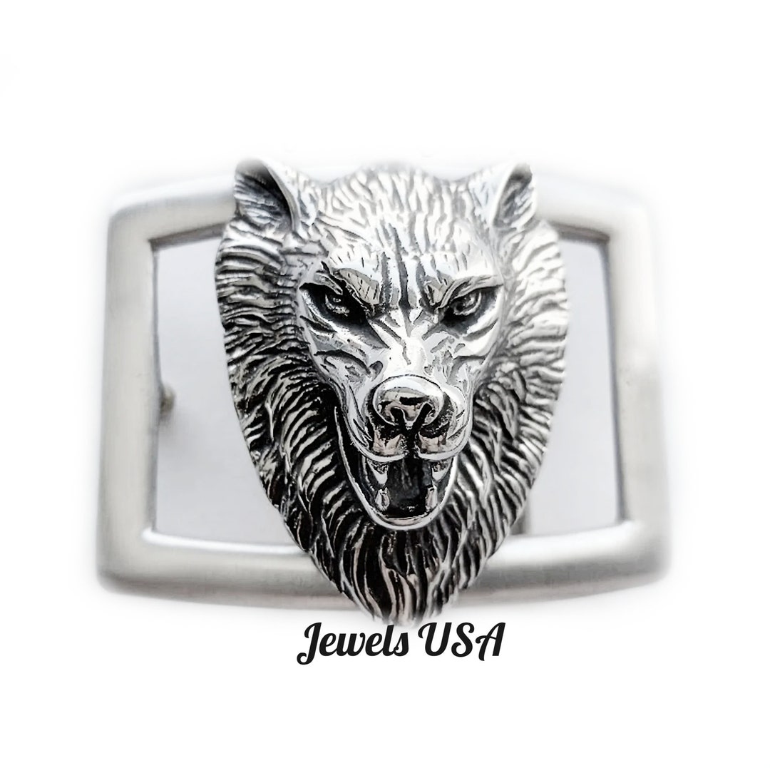 Wolf head 2025 belt buckle
