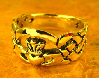 Irish Promise Ring Gold, Claddagh Wedding Ring Gold Men, Celtic Claddagh Ring, Gold Claddagh Ring, Claddagh Wedding Ring, Claddagh Ring Gold