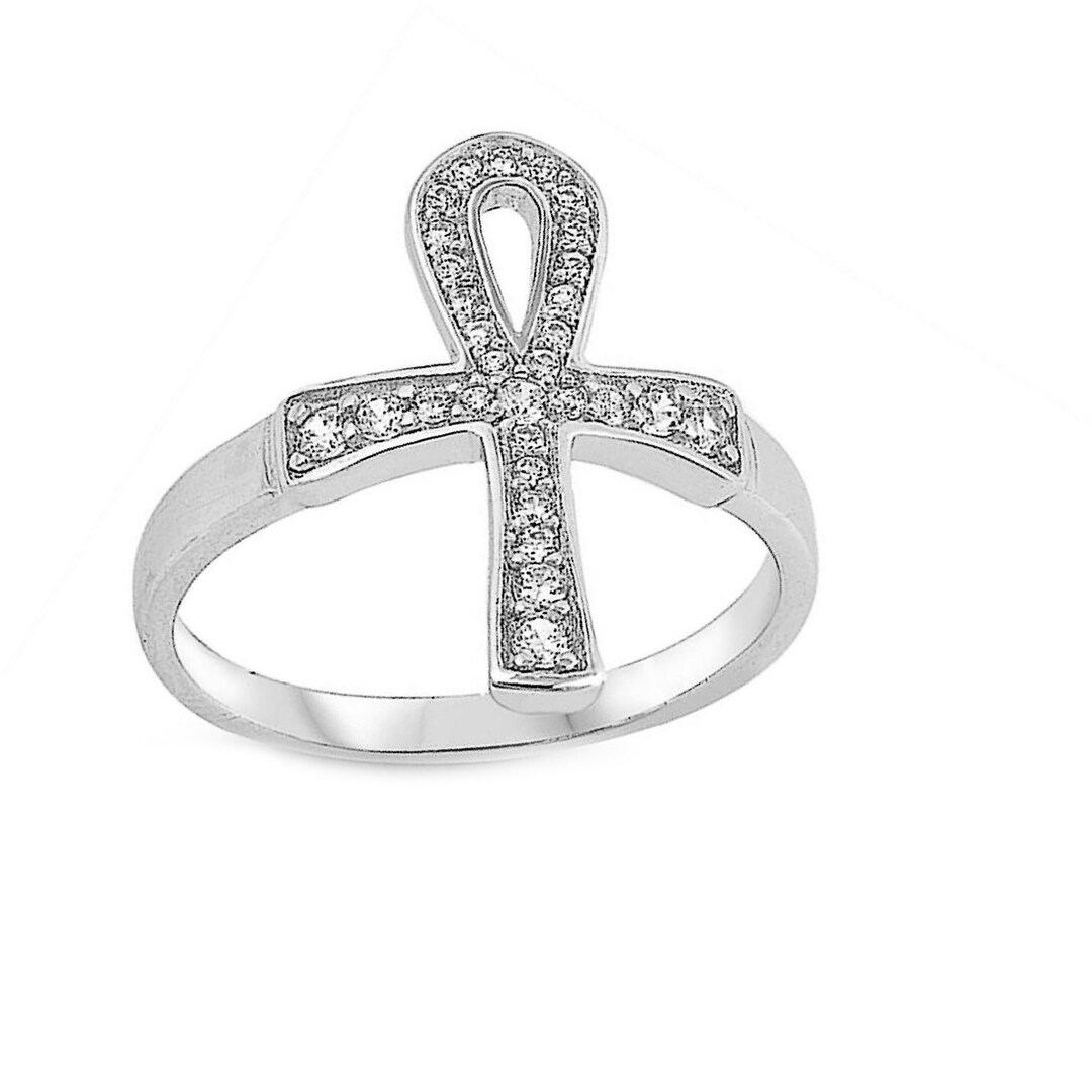 Egyptian Cross Ankh Ring, Protection Ring, Key of Life Ring Brass Jewelry |  eBay