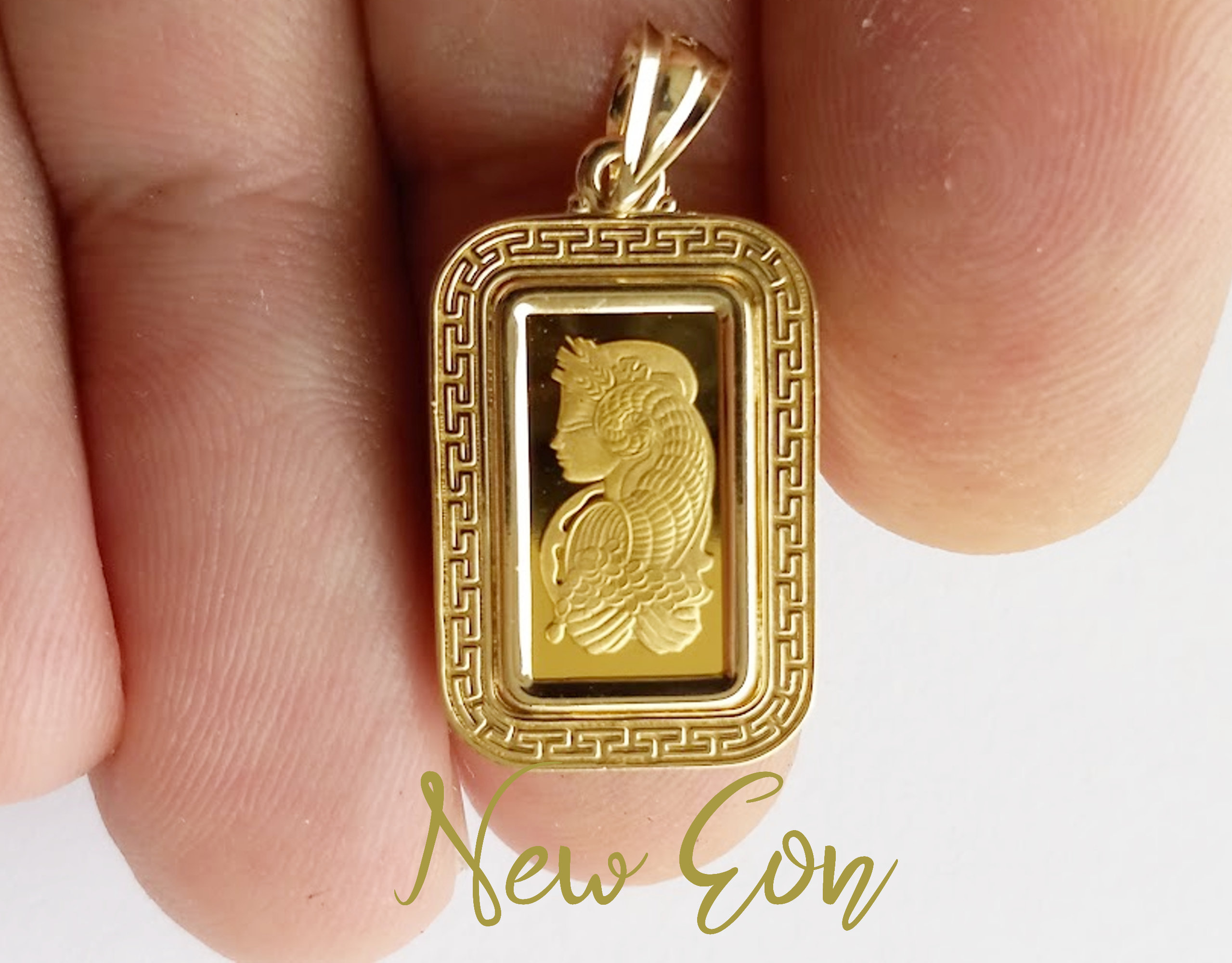 lady fortuna gold pendant