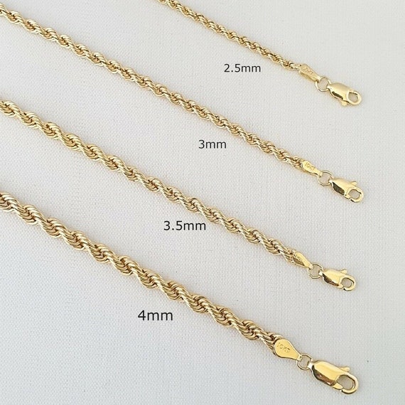 10K Yellow Gold Rope Chain, Gold Jewelry, Hallow Gold Chain Necklace, 10k  Gold Chain, 18 Inch Gold Chain, Gold Link Chain, Yellow Gold Chain -   Canada