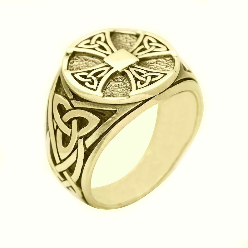 Celtic Cross Ring, Celtic Engagement Ring Men, Men's Celtic Wedding ...