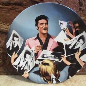 Vintage Sammelteller 'Elvis Presley', 'Looking at a Legend' von Delphi!