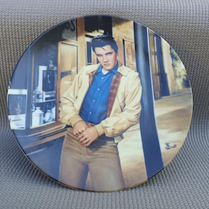 Vintage 'Elvis Presley' The King of Creole Porzellan Teller!
