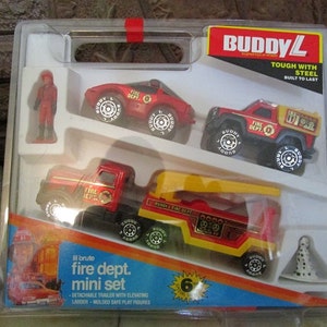 Vintage 1986, &#39;BUDDY L&quot;, Fire Dept. Mini Set new in the box