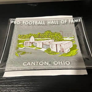 Pro Football Hall of Fame, Canton Ohio Glass Tray / Dish