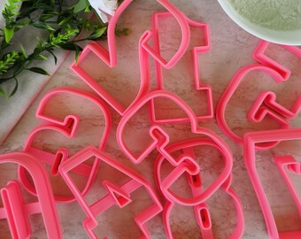 Numbers Cookie Cutter Set (0-9), Birthday Cake Number Cutters, Fondant Cutters