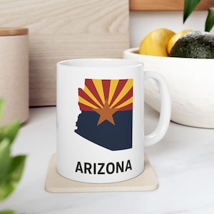 Ceramic Mug with Arizona Skyline Design, Perfect Gift for Arizona Lovers, Home Decor, Travel Souvenir, Coffee Lover&#39;s Mug, Unique [...]