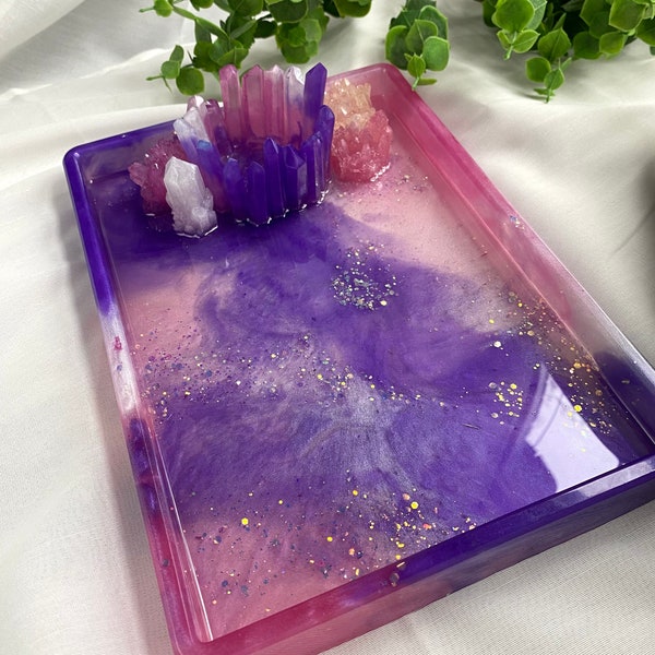 Lolita Celestial Crystal Display Rolling Tray with Storage Cup