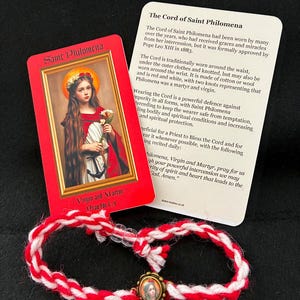 St. Philomena Cord Bracelet – with new image