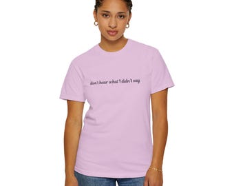 Camiseta unisex teñida en prenda: camiseta de corte relajado y llamativa