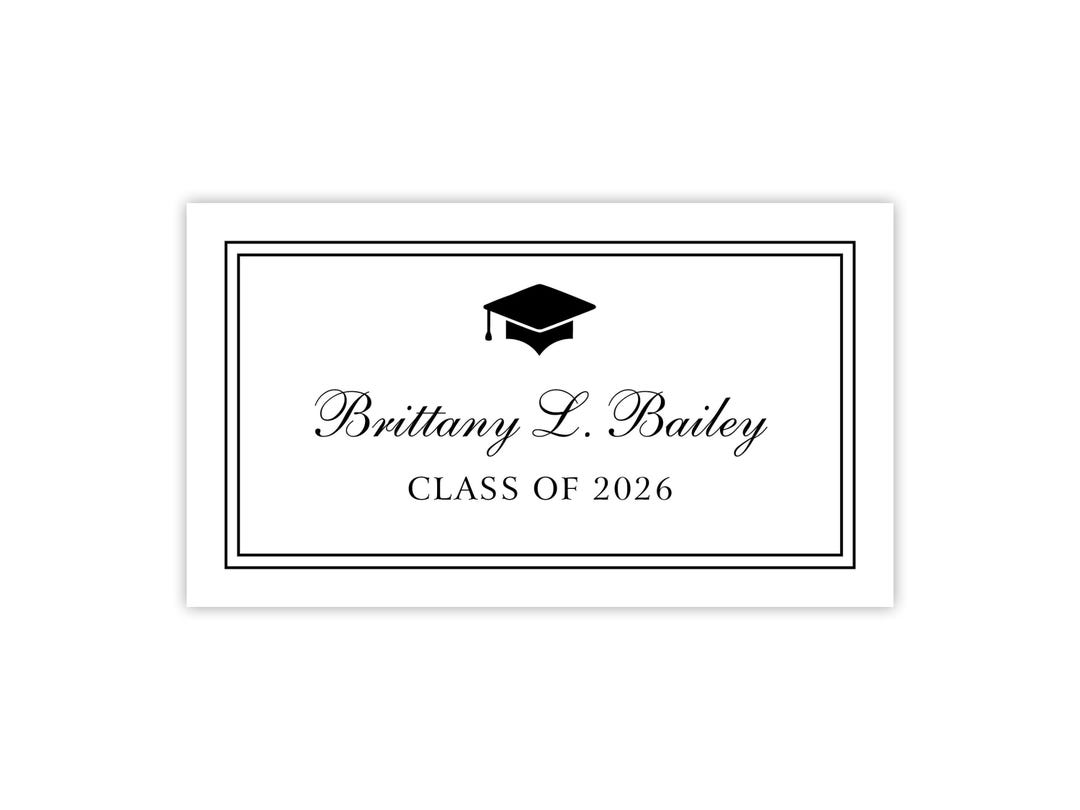 Graduation Name Card Insert for Graduation Invitations & Announcements ...
