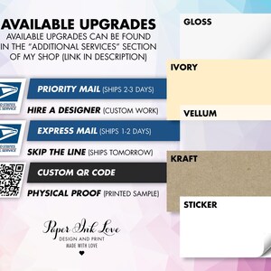 Baby Registry Cards | Shower Invitation or Birth Announcement Insert | Register Online | Website