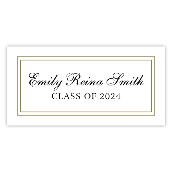 2024 Graduation Name Cards for Graduation Announcement / Graduation Invitation, High School Graduation Name Card, Grad Name Insert 1.5" x 3"