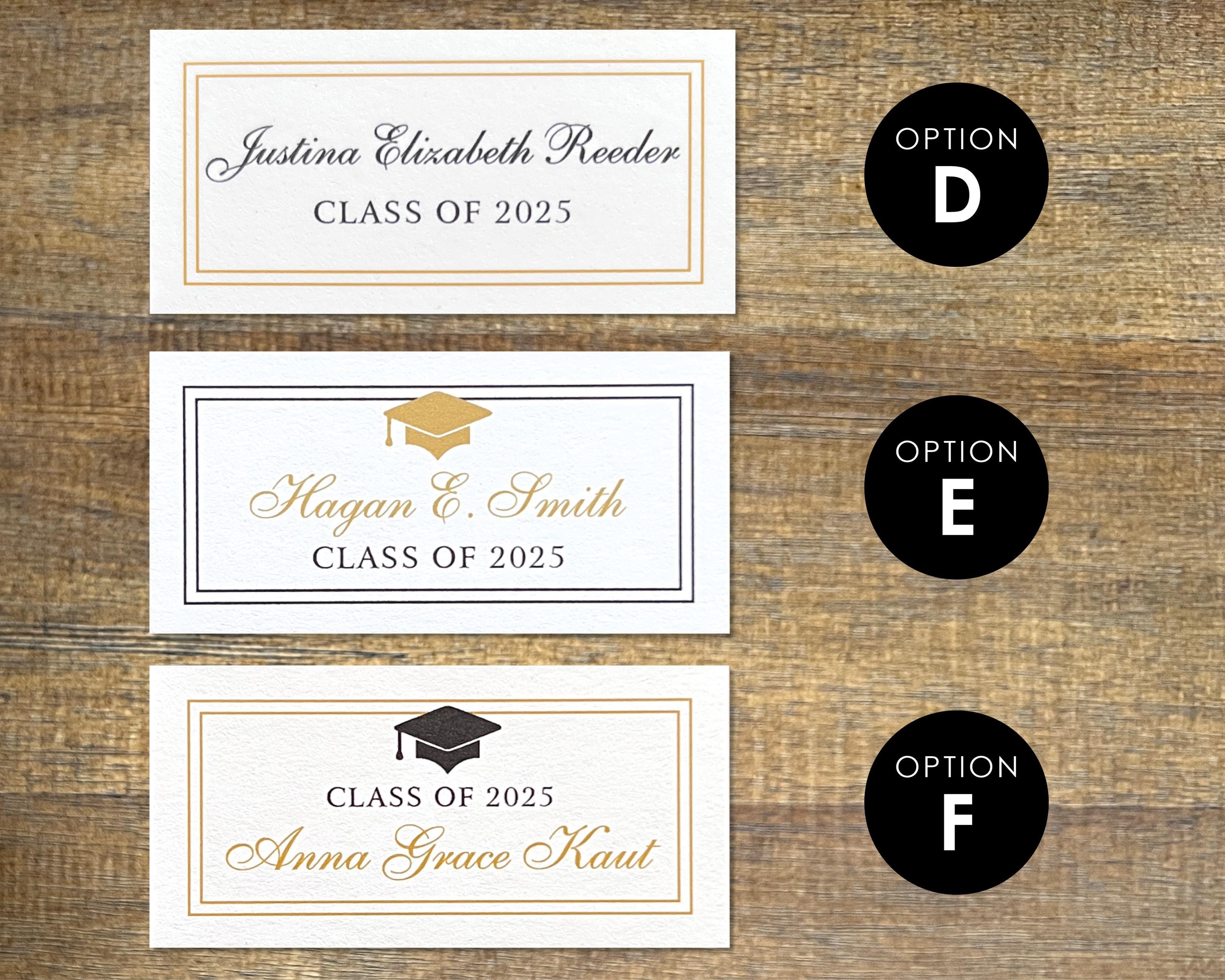 Graduation Name Guide 2025 Graduation Name Cards for Graduation Invitation / Graduation ...