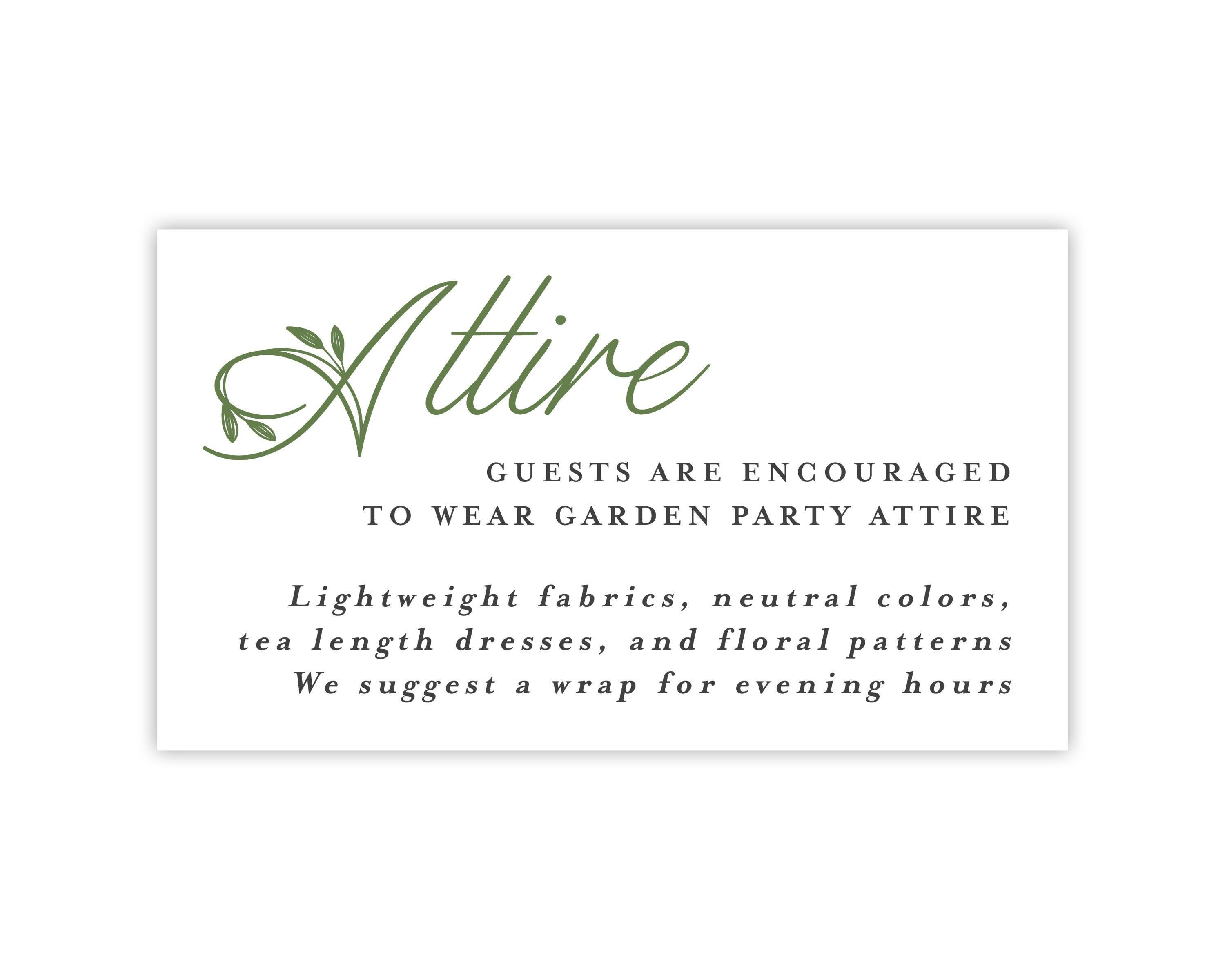 garden party dress code invitation Gorgeous garden party invitation
