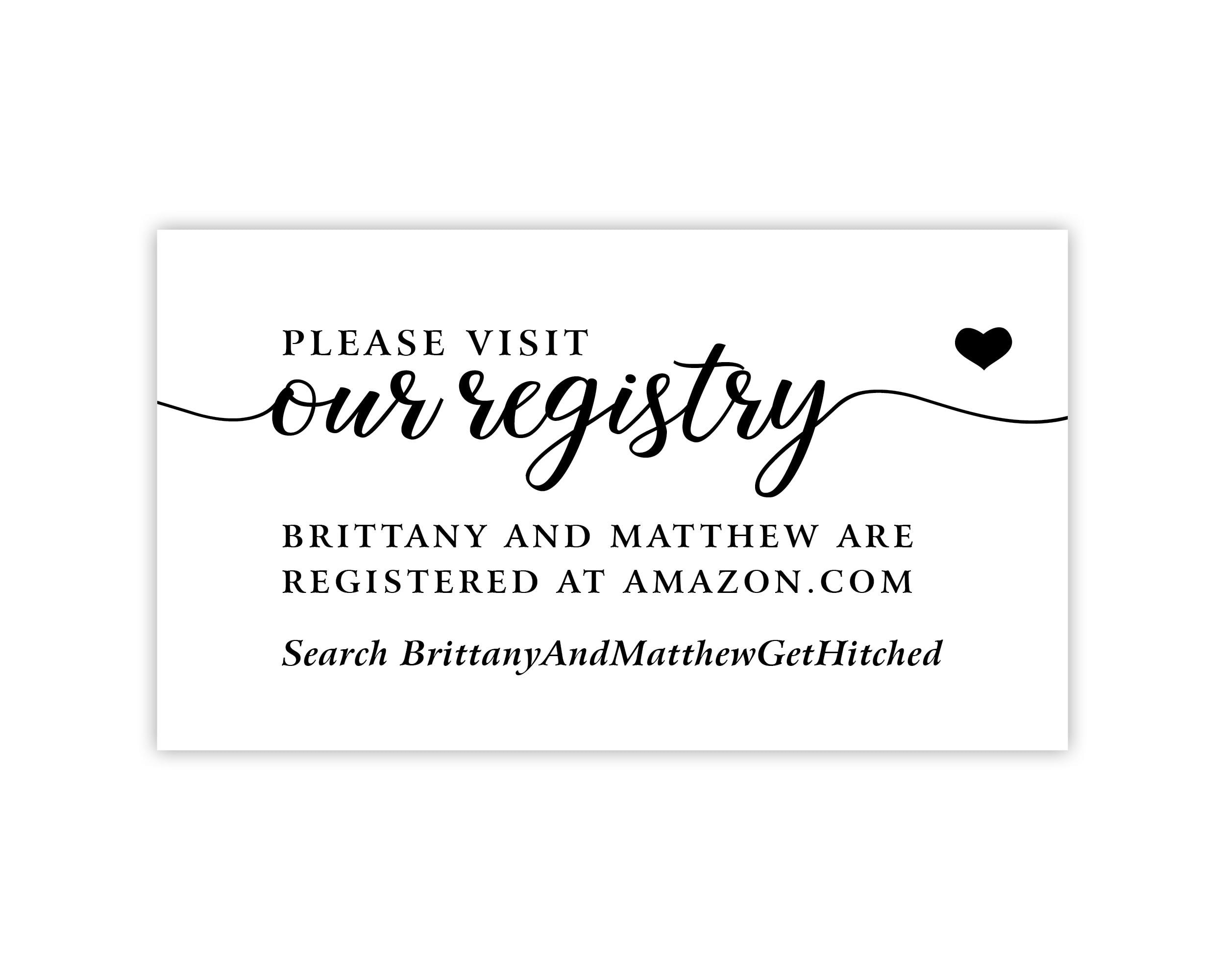 Wedding Registration Cards UK