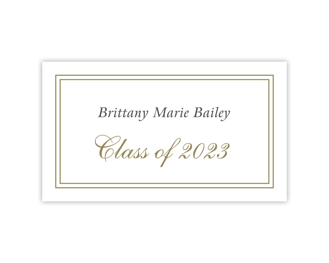 Printed Name Cards for Graduation Announcement / Graduation Etsy
