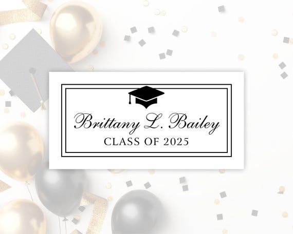 Graduation Announcement Card Insert Template