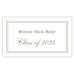 Printed Name Cards for Graduation Announcement / Graduation Invitation, 2024 High School Graduation Name Card 3x1.5 Grad Name Card Insert
