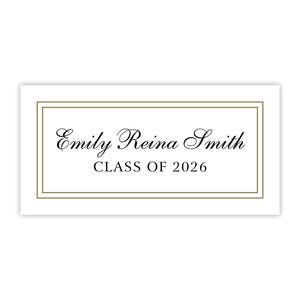 3x1 Name Cards | Fits Slots on 2026 Graduation Invitations & Announcements