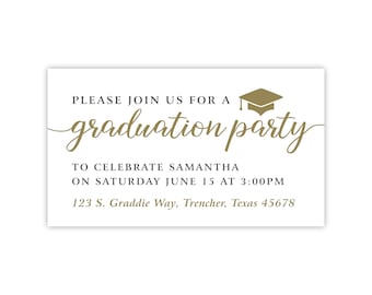 2024 Graduation Party Invitation Cards for Graduation Announcement or Graduation Invitation / 2024 Grad Party Invite Enclosure Card Inserts