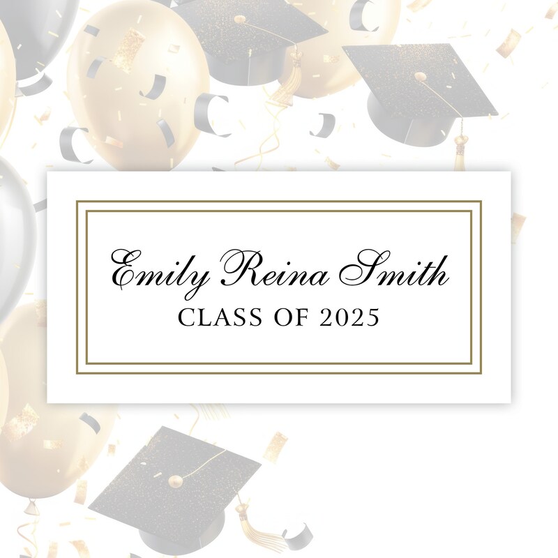 Graduation Announcement Name Cards - Etsy