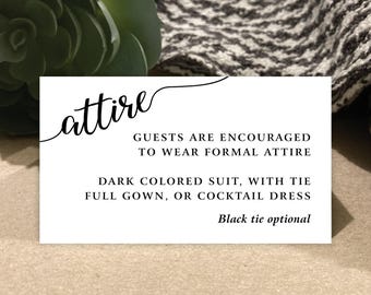 wedding dress code wording Wedding dress code
